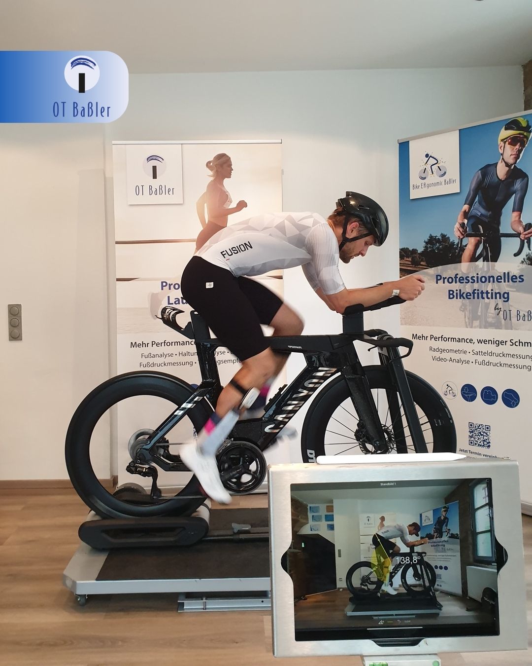 OT Baßler Bewegungsanalysen. Bike ERgonomic Baßler. ISCO zertifiziertes Bikefitting