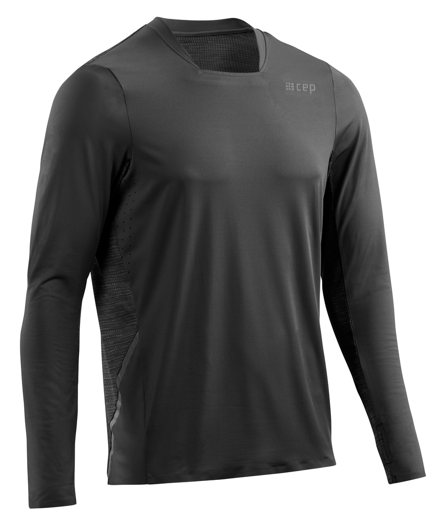 Run Shirt Long Sleeve schwarz