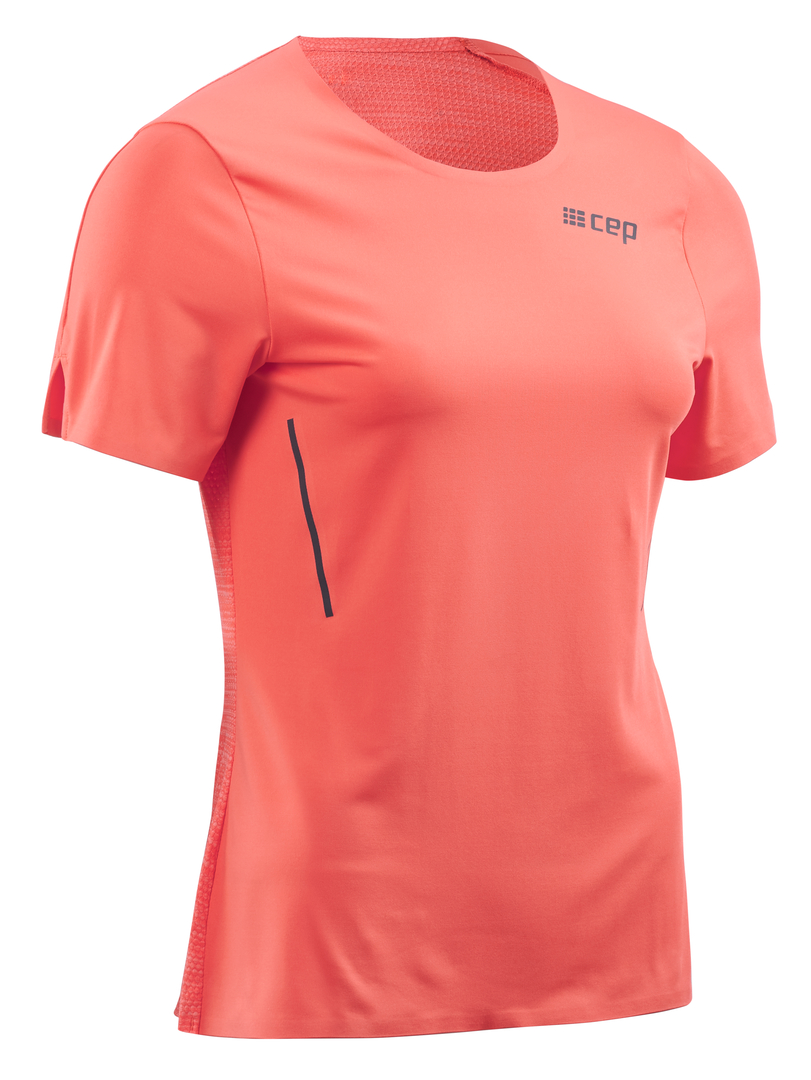 Run Shirt Short Sleeve coral