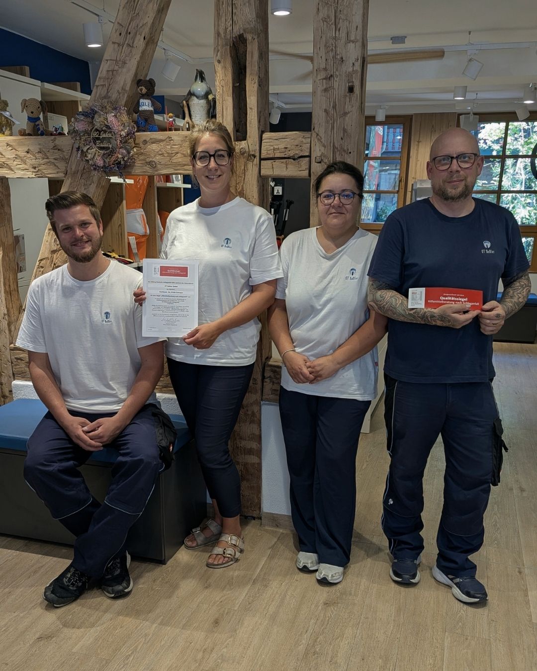 OT Baßler Sanitätshaus. OT Bassler von Deutscher Schlaganfallhilfe ausgezeichnet